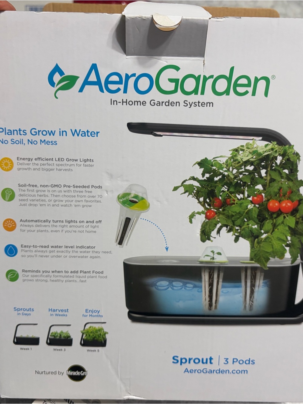 Sprout Indoor Hydroponic Garden - Black